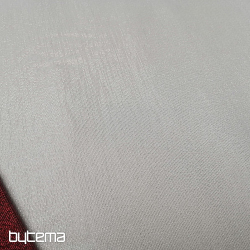 Tela decorativa navideña de Papá Noel con lurex blanco plateado