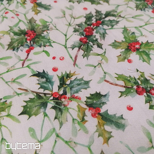 Navidad raso de algodón Cesmín
