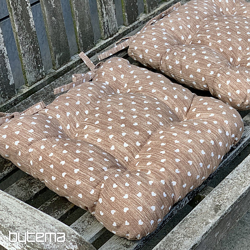 Cojines de silla CORAZÓN MARRÓN