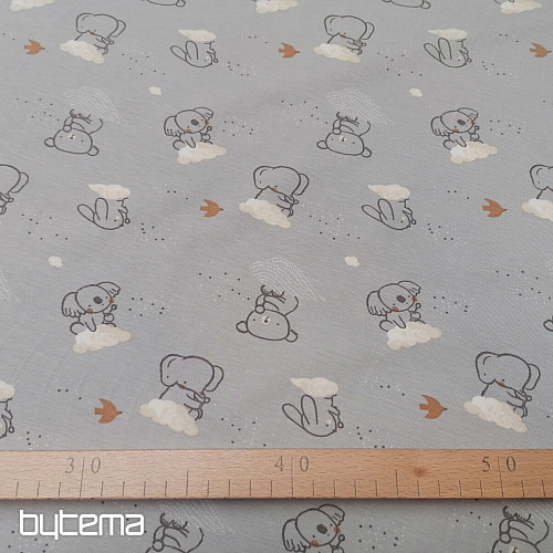 Koala de punto de algodón sobre una nube