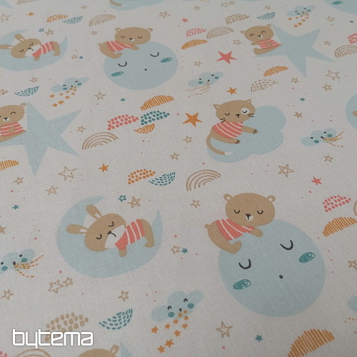 Tela de algodón Animales dormidos