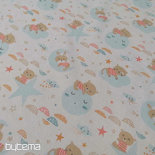 Tela de algodón Animales dormidos