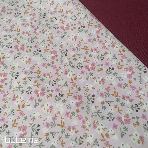 Tela de algodón Zalia flores rosa
