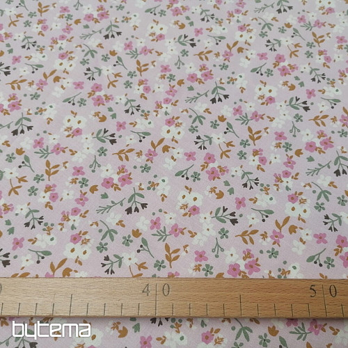 Tela de algodón Zalia flores rosa