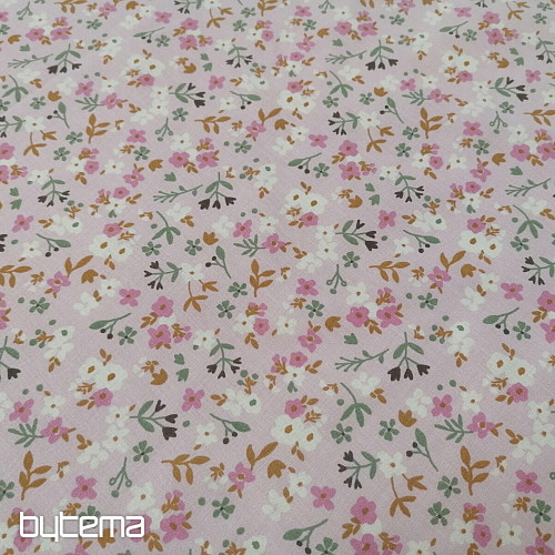 Tela de algodón Zalia flores rosa