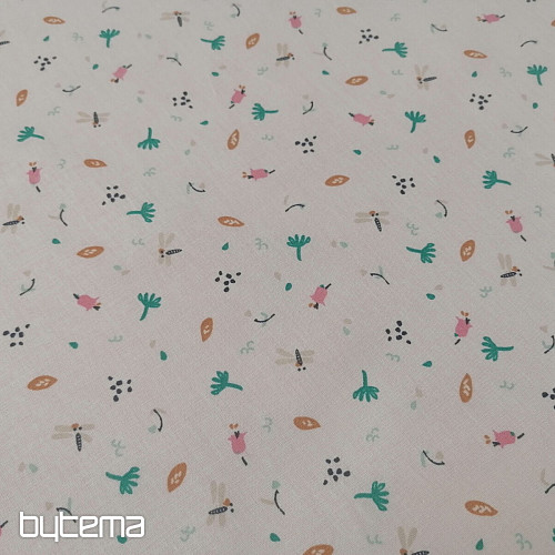 Tela de algodón Jeiade blanco