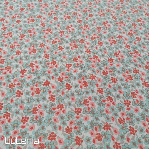 Tela de algodón Flores lilas