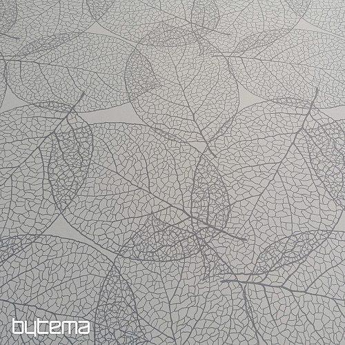 Tela decorativa BLACK OUT Hojas grises
