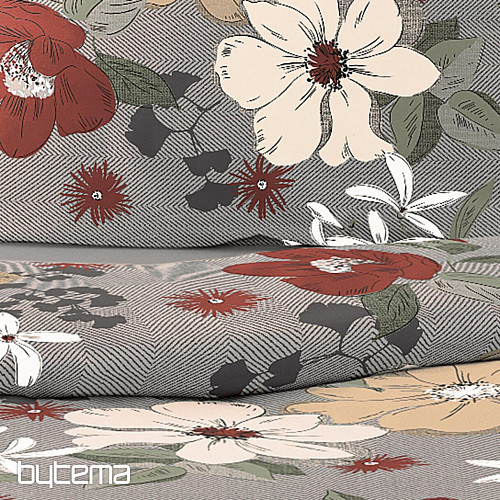 Ropa de cama de franela de lujo IRISETTE 8408-60 Maren rojo