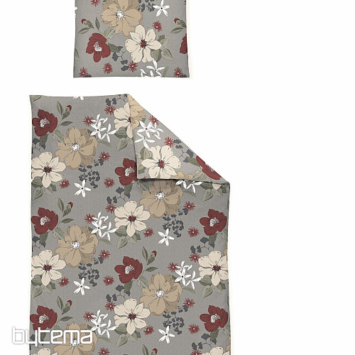 Ropa de cama de franela de lujo IRISETTE 8408-60 Maren rojo