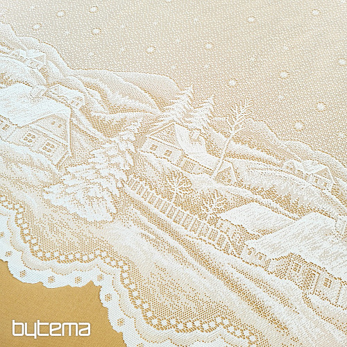 Cortina jacquard - PAISAJE DE INVIERNO A383101