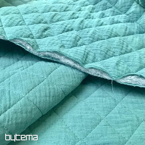 Gasa doble cosida con guata - eucalipto
