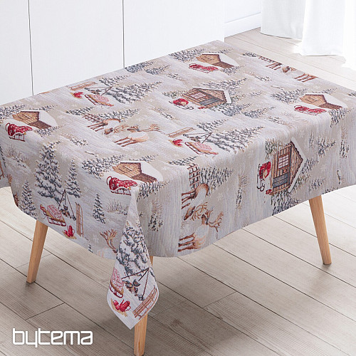 Mantel tapiz, bufanda PAISAJE DE INVIERNO TODOS