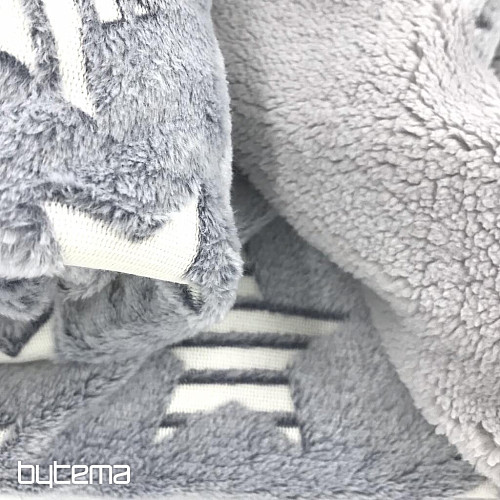 Manta infantil SHINY gris con cordero