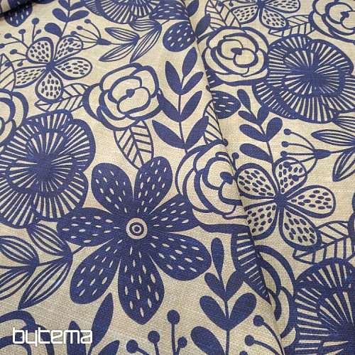 Tela decorativa PIPO FLOR AZUL
