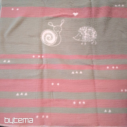Manta infantil MAJA 1657/10 rosa 75x100