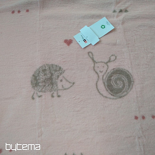 Manta infantil MAJA 1657/10 rosa 75x100