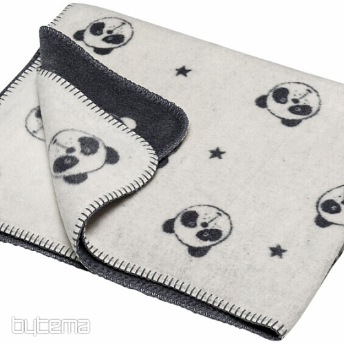 Manta infantil PANDA 2212/60 marfil 75x100