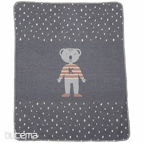Manta infantil JUWEL 7132/90 gris 70x90