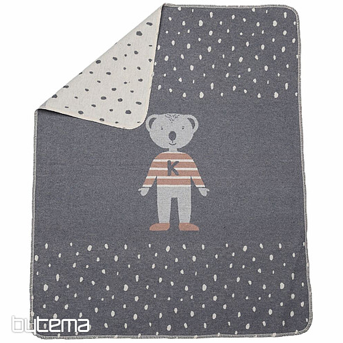 Manta infantil JUWEL 7132/90 gris 70x90