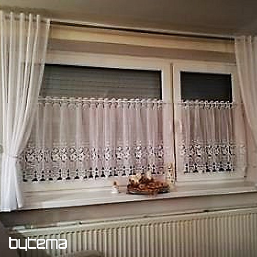 Cortina vidriera bordada 11573