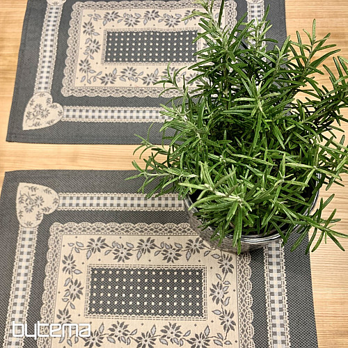 Manteles individuales COUNTRY ROOM gris