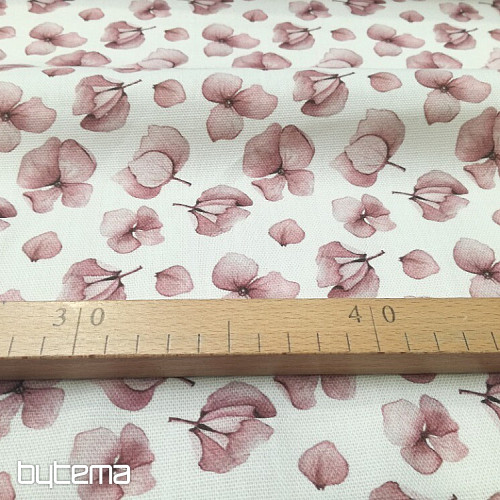 Tela decorativa MONTANA FLORES ROSA VIEJO