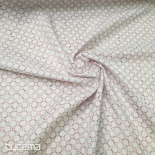 Tela decorativa Montana celosía rosa viejo