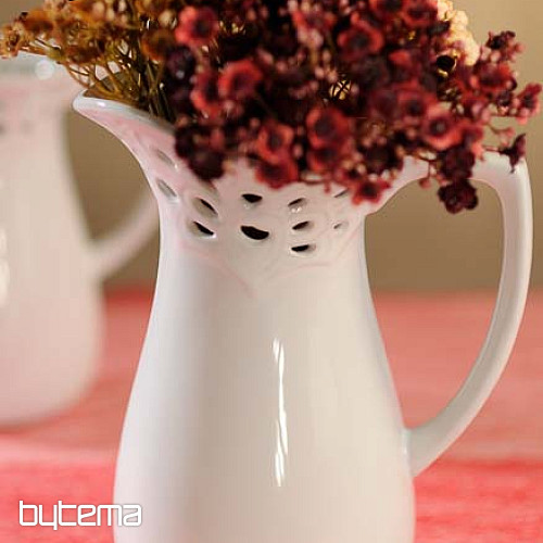 Jarrón LACE JUG blanco