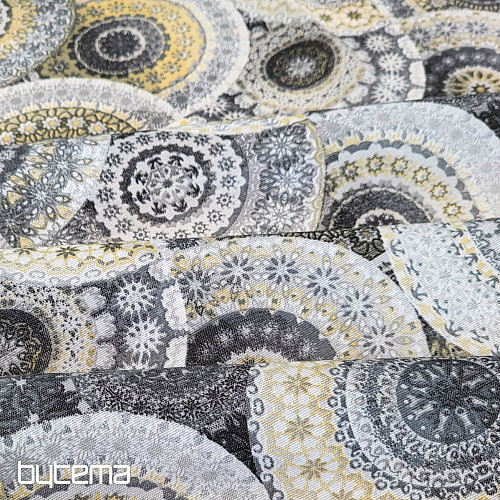 Tela decorativa MANDALA gris
