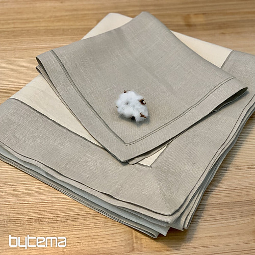 Mantel de lino - juego 130x150 + 50x50