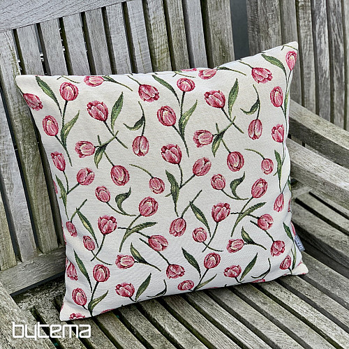 Funda de cojín tapiz TULIPANS II
