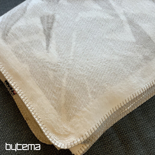 Manta de algodón BAMBOO hojas beige 2218/80
