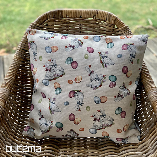 Funda de almohada tapiz WHITE HUNTS