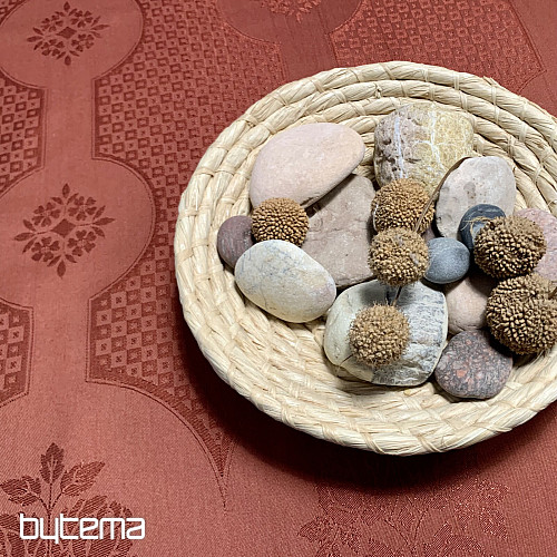 Mantel damasco terracota 120x140