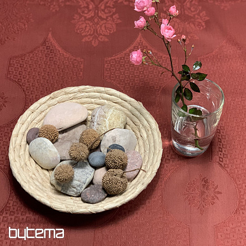 Mantel damasco terracota 120x140