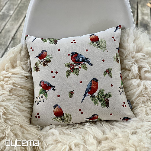 Funda de cojín tapiz PÁJARO DE INVIERNO