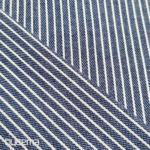 Decoración. tela RAYA AZUL MARINO