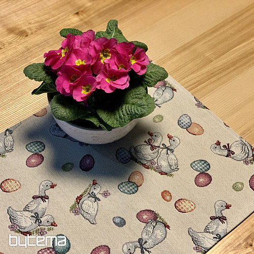 Mesa de Pascua - Gansos blancos