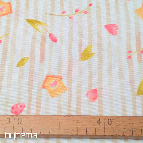 Tela decorativa PRIMAVERA BEIGE RAYA