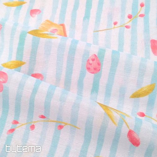 Tela decorativa PRIMAVERA RAYA AZUL