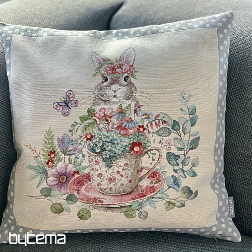 Funda de cojín tapiz BARE IN A MUG gris
