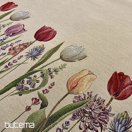 Mantel tapiz y pañuelo TULIP BORDURA