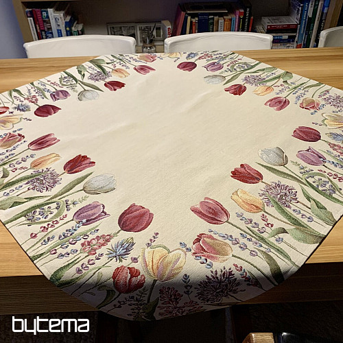 Mantel tapiz y pañuelo TULIP BORDURA