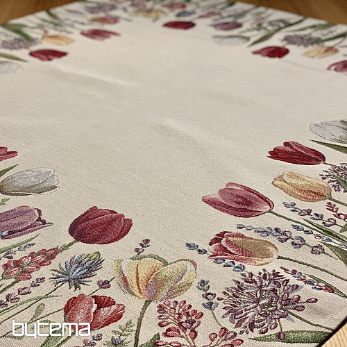 Mantel tapiz y pañuelo TULIP BORDURA