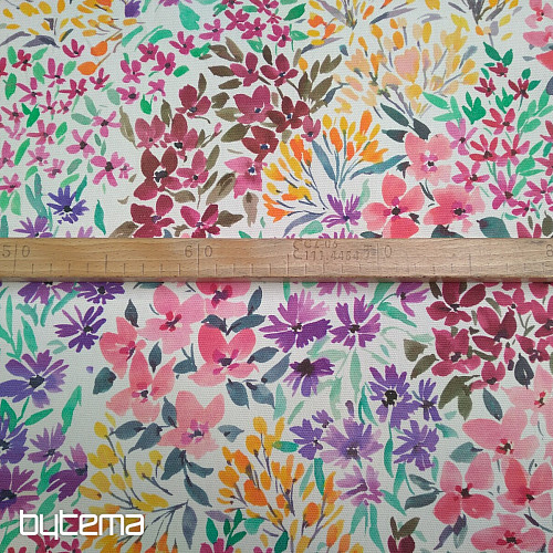 Tela decorativa JARDÍN DE FLORES