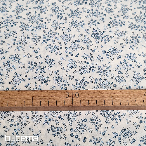Tela de algodón PANICULATA AZUL PEQUEÑO