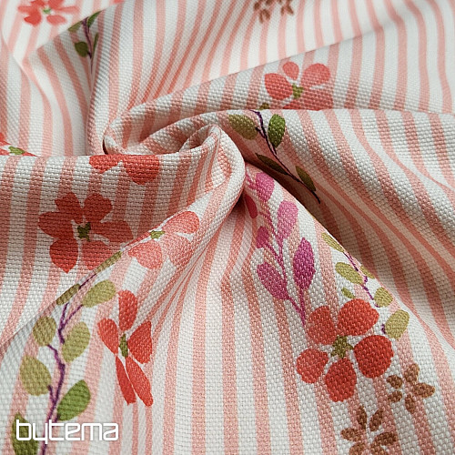 Tela decorativa AVIÑÓN RAYA ROSA