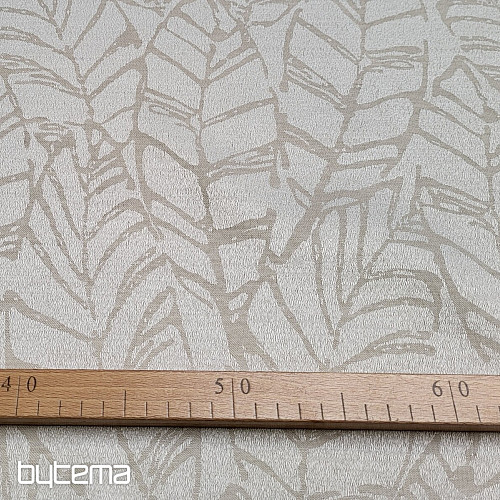 Tela decorativa MALVIA hojas beige