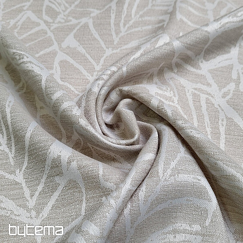 Tela decorativa MALVIA hojas beige